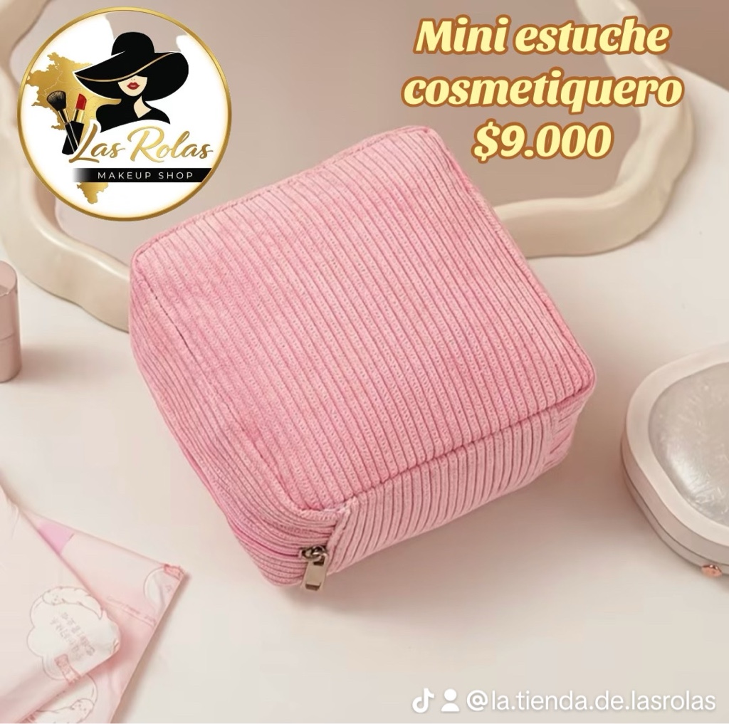 Estuche para toallas rosado