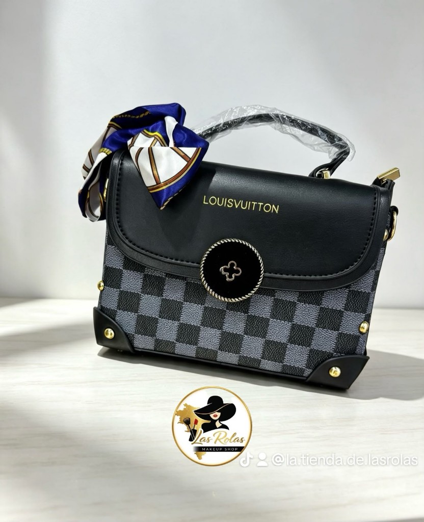 Bolso LV 1.1 Cuadros azul y negro