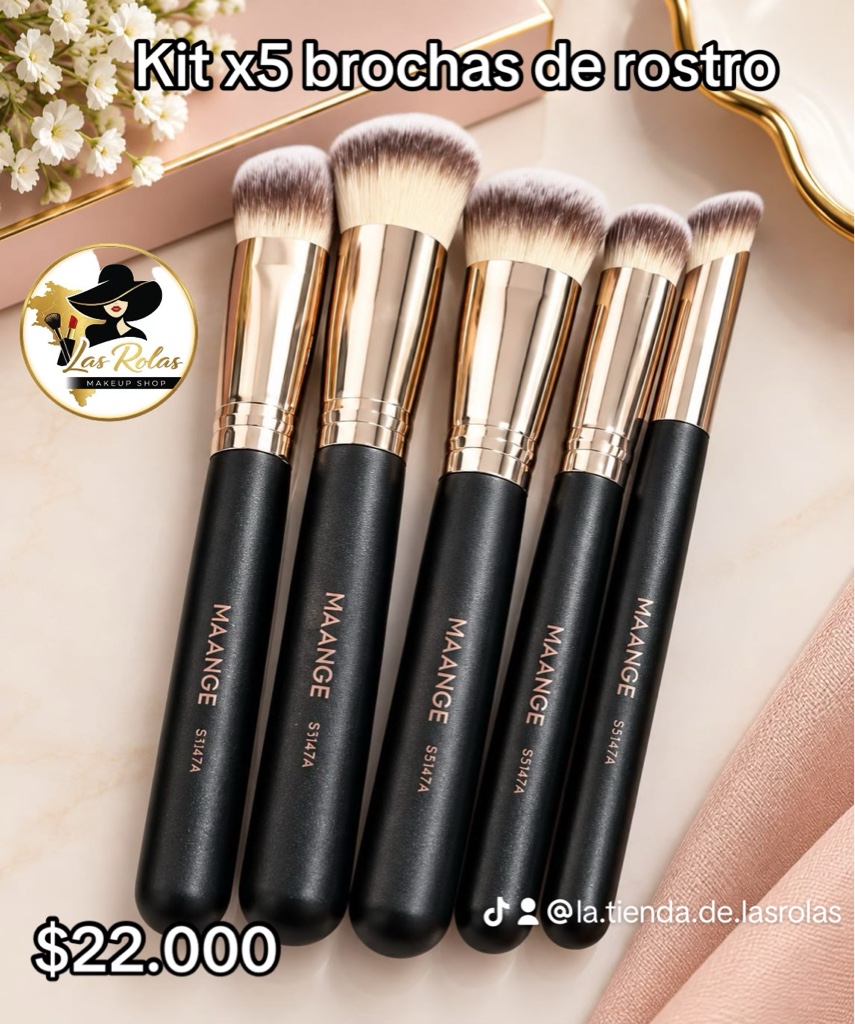 Brochas x5 negras
