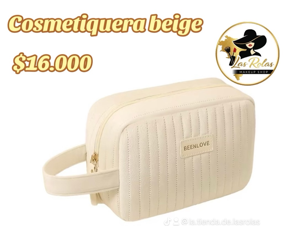 Cosmetiquera Beige