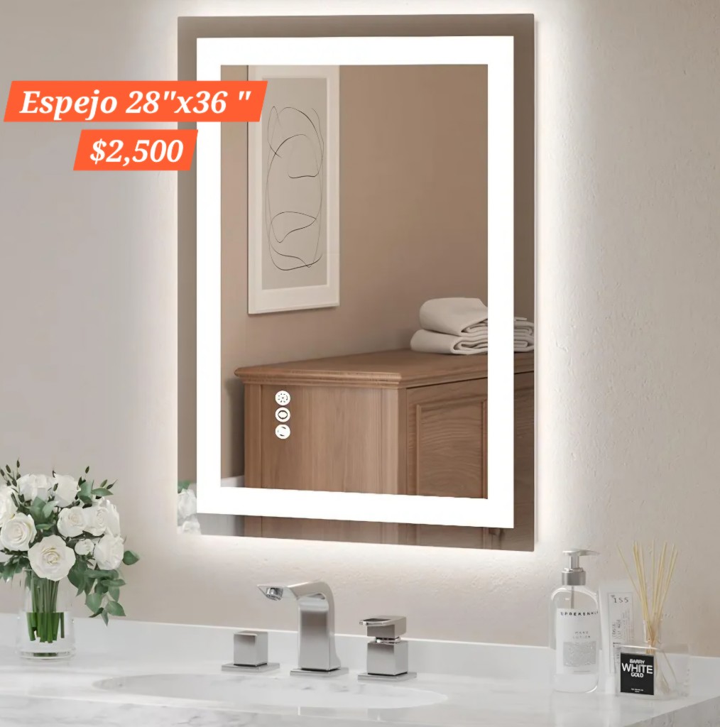 Espejo LED  28x36