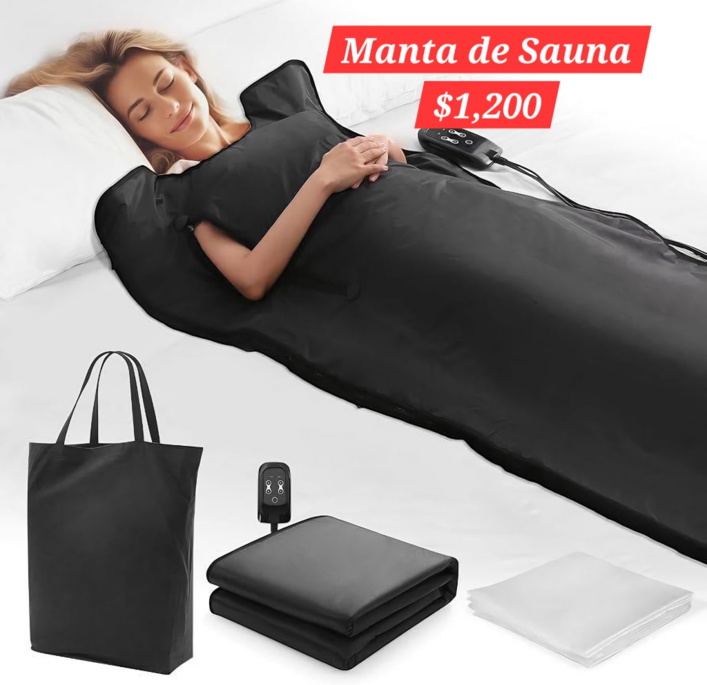 Manta de sauna negra