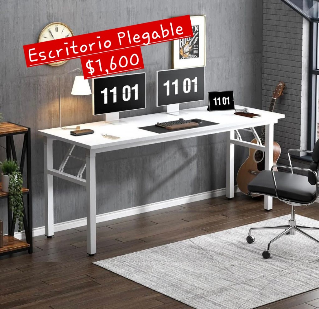 Escritorio plegable blanco