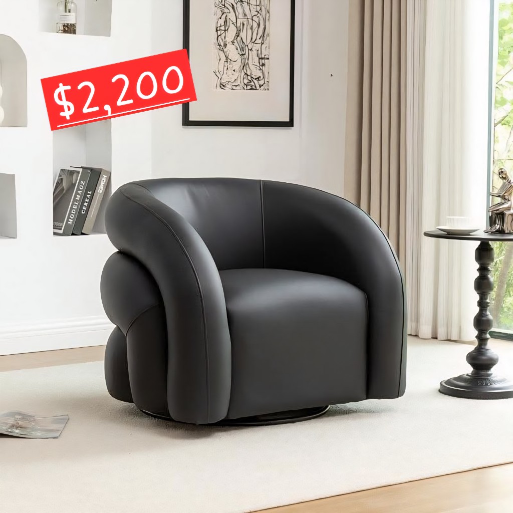 Sillon giratorio negro