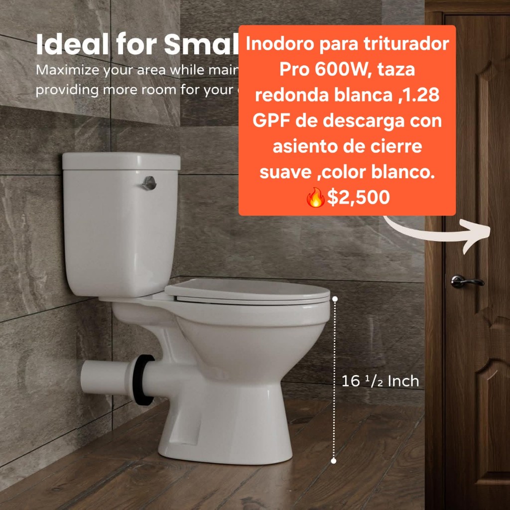 Inodoro para triturador