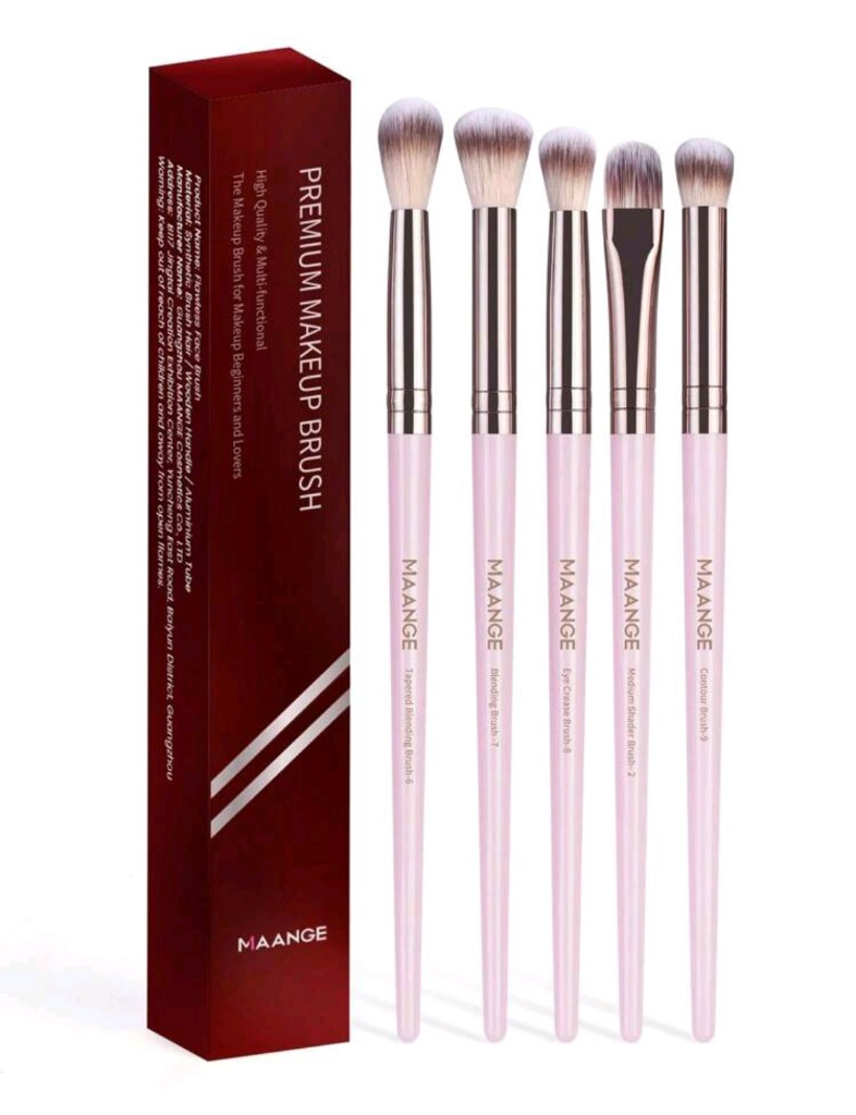 MAANGE set brochas 5 pc rosadas