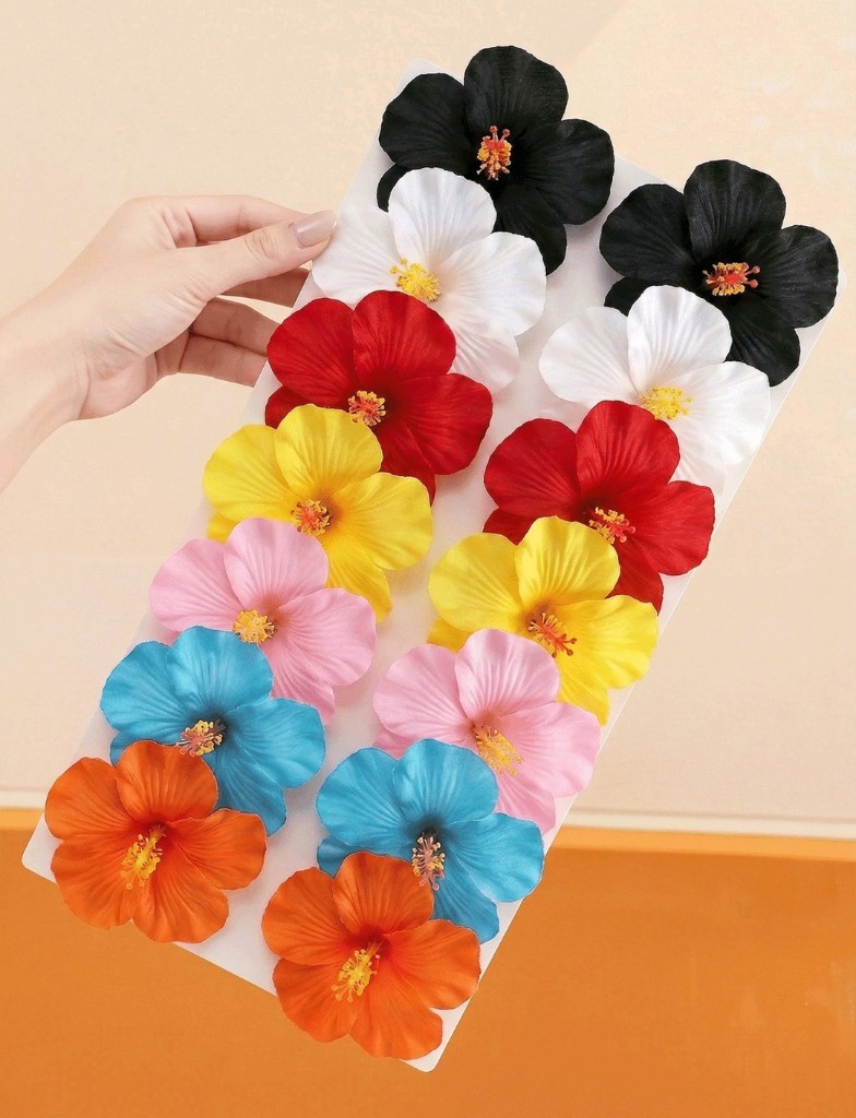 Ganchos flor Hawaii