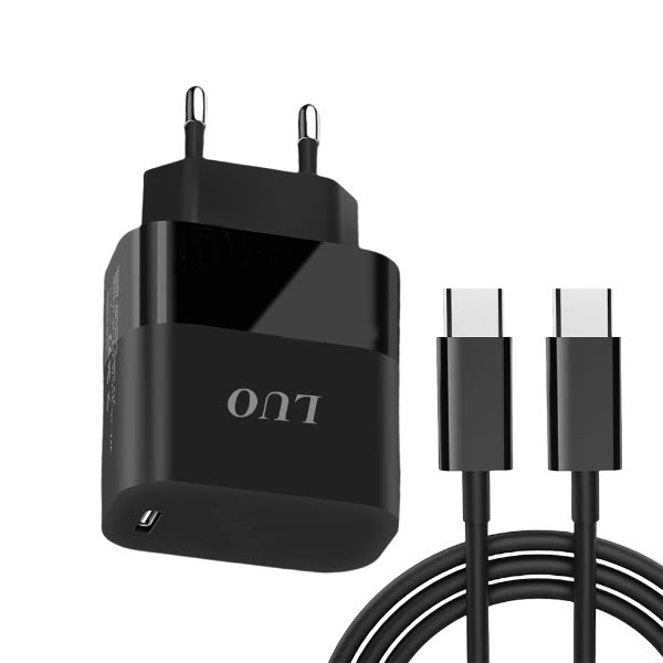 Luo cargador negro USB-C