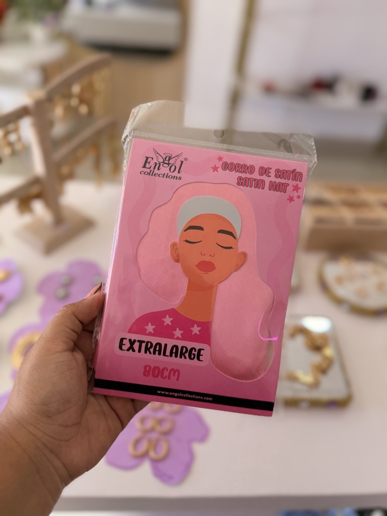 Engol gorro de satin largo