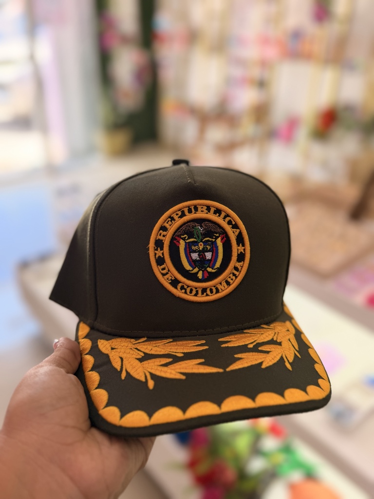Gorra verde Republica de Colombia