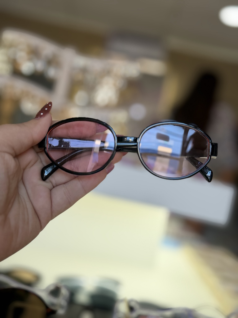 Lentes redondos negros para niñas