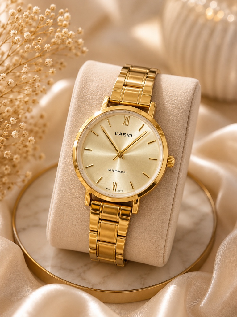 Casio dorado reloj
