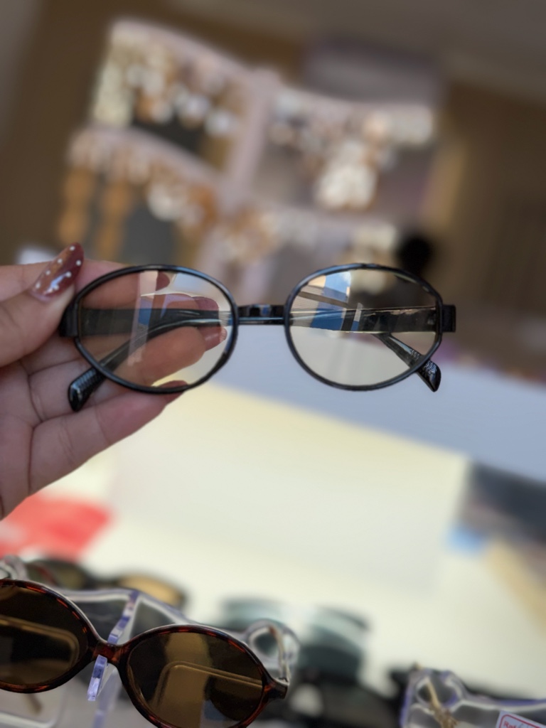 Gafas redondas negras para niñas