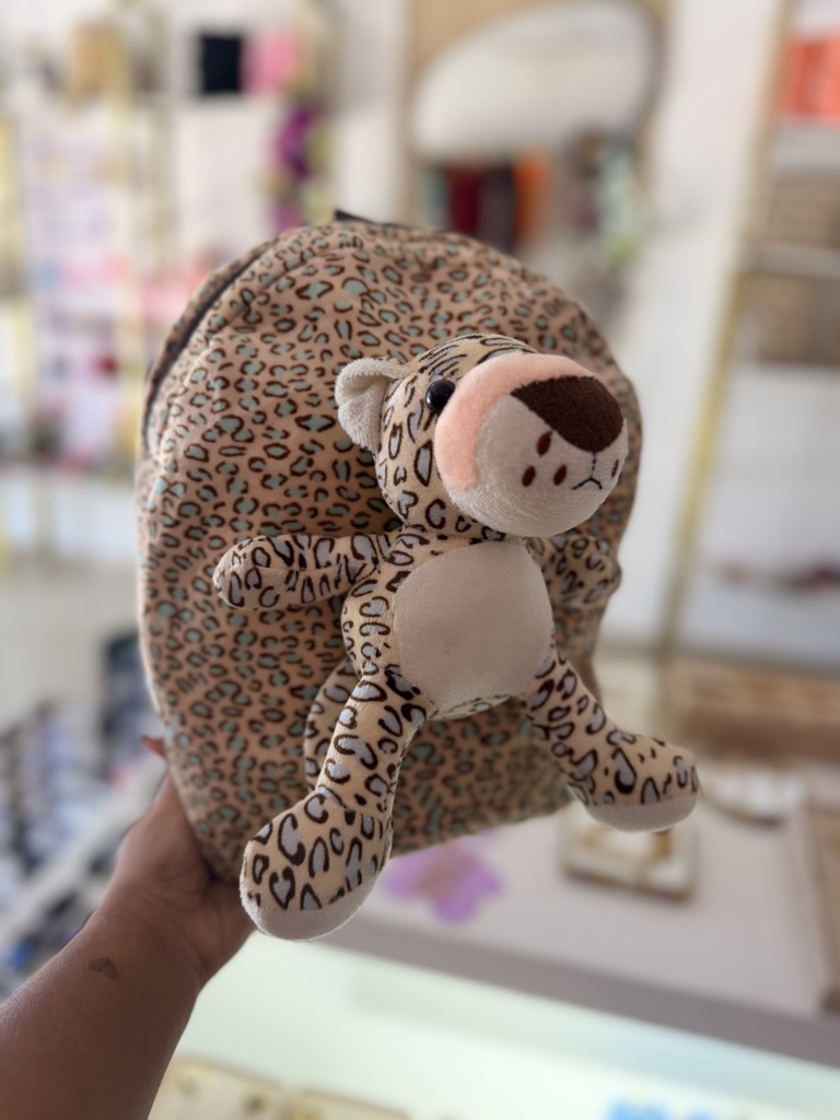 Mochila infantil leopardo