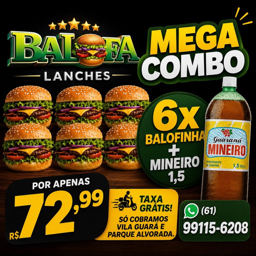 Mega combo Balofinha +  Mineiro 1,5L