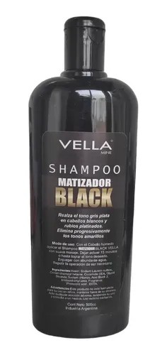 Shampoo Matizador Vella-Black 500ml