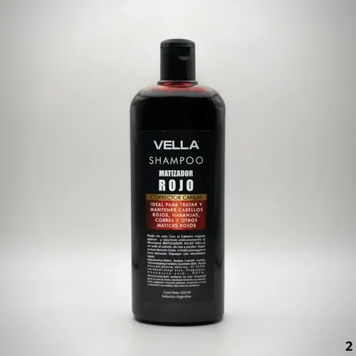 Shampoo Matizador Vella-Rojo 500ml
