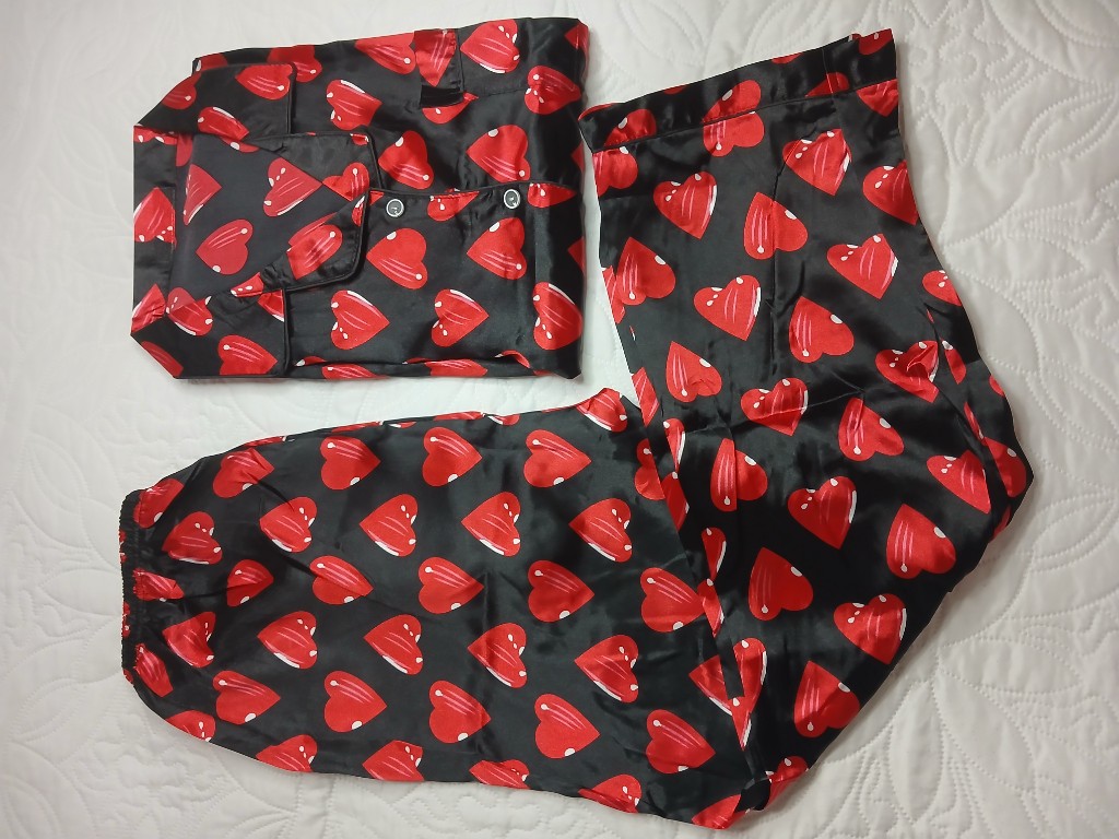 Pijama satin Manga larga