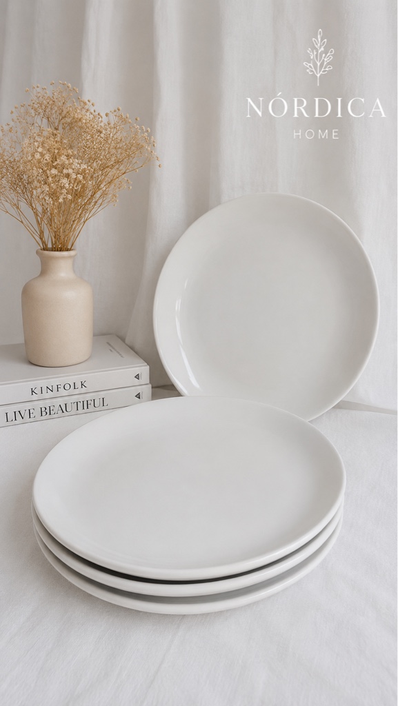 Plato Playo Blanco Liso 26cm