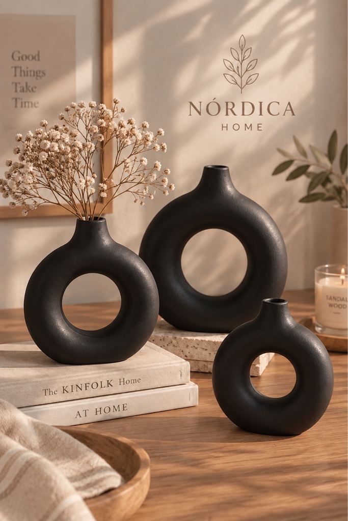 Floreros Dona Black