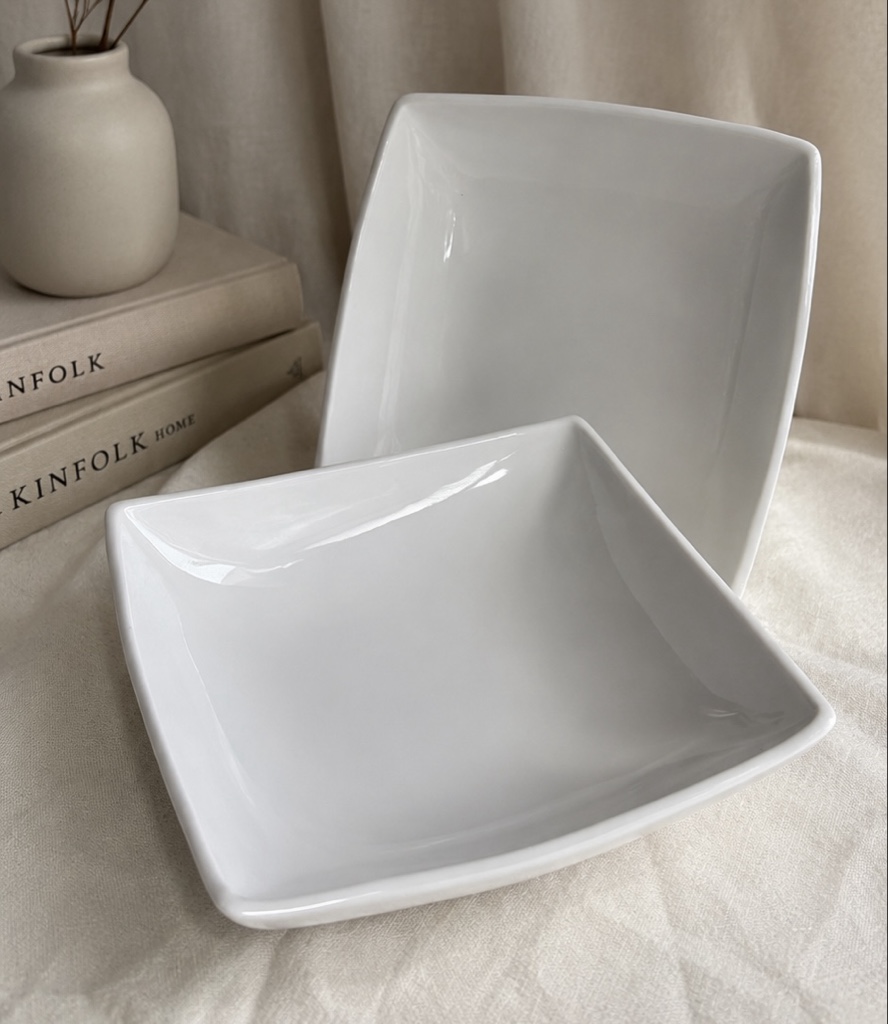 Plato Hondo Blanco Liso 23cm