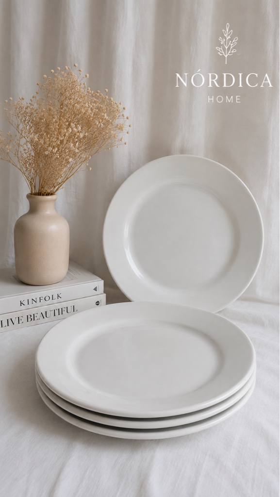 Plato Playo Blanco Liso 23cm