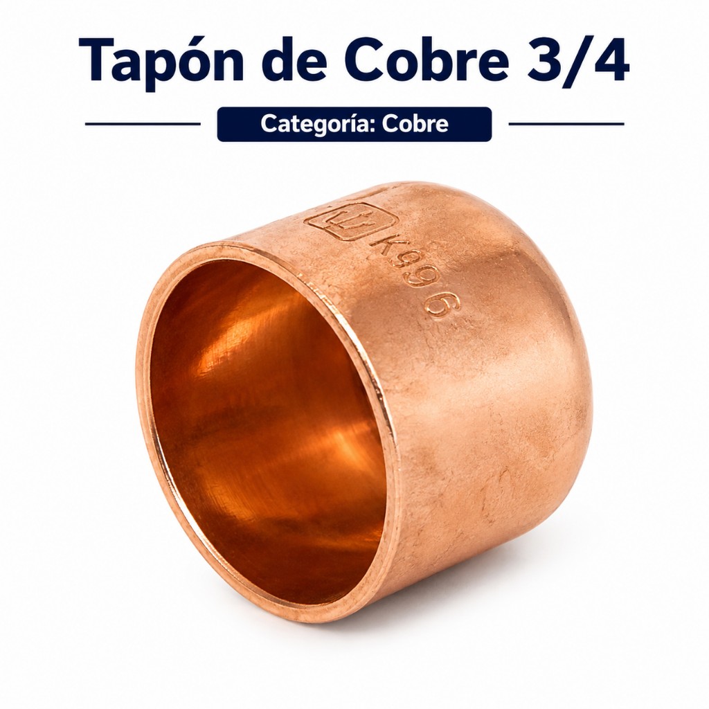 Tapon cobre 3/4