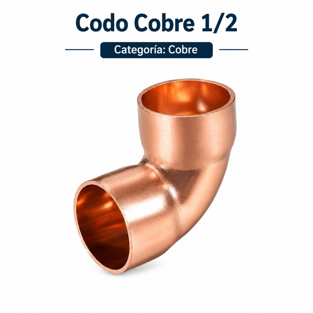 Codo cobre 1/2