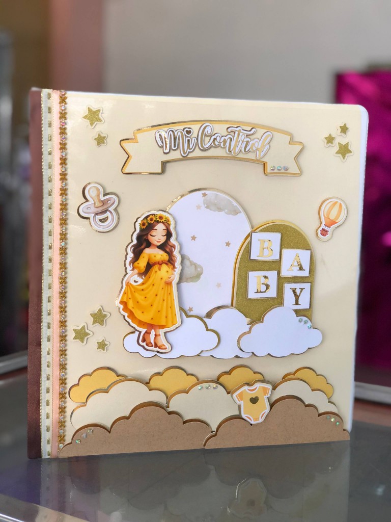 CARPETA CONTROL PRENATAL CON FUNDAS PERSONALIZADA