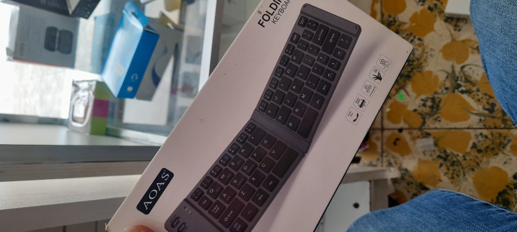 AOAS teclado plegable negro