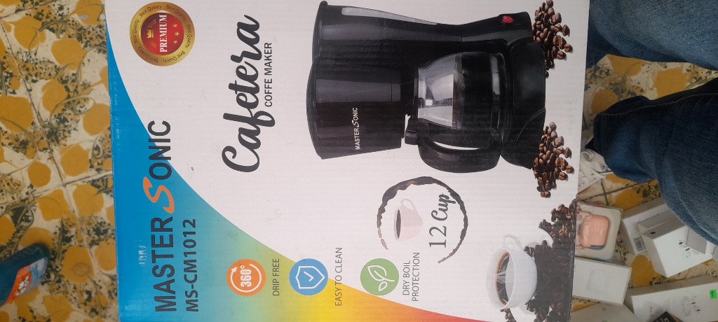 Master Sonic cafetera negra 12 tazas