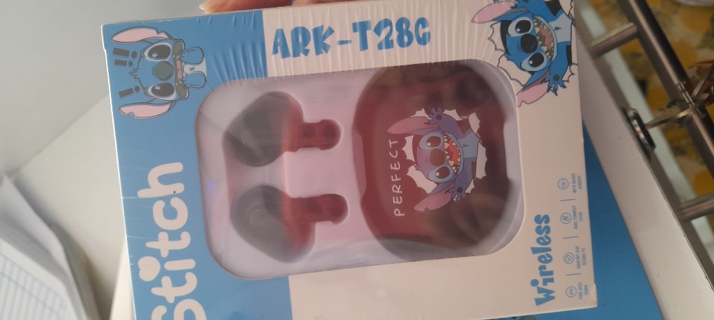 Stitch audifonos wireless rosados