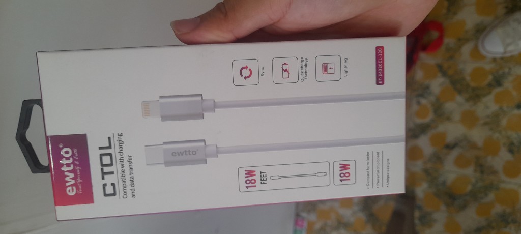 ewtto cable blanco 18W
