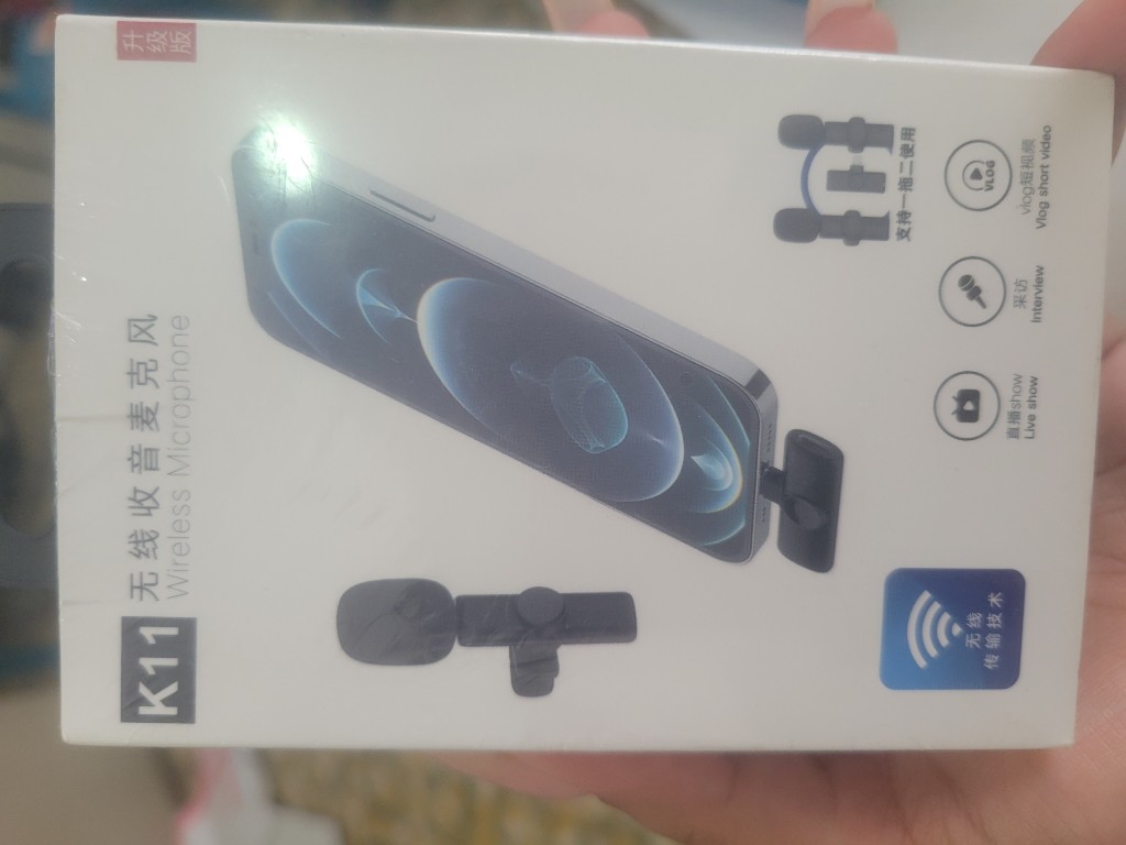 K11 microfono inalambrico negro