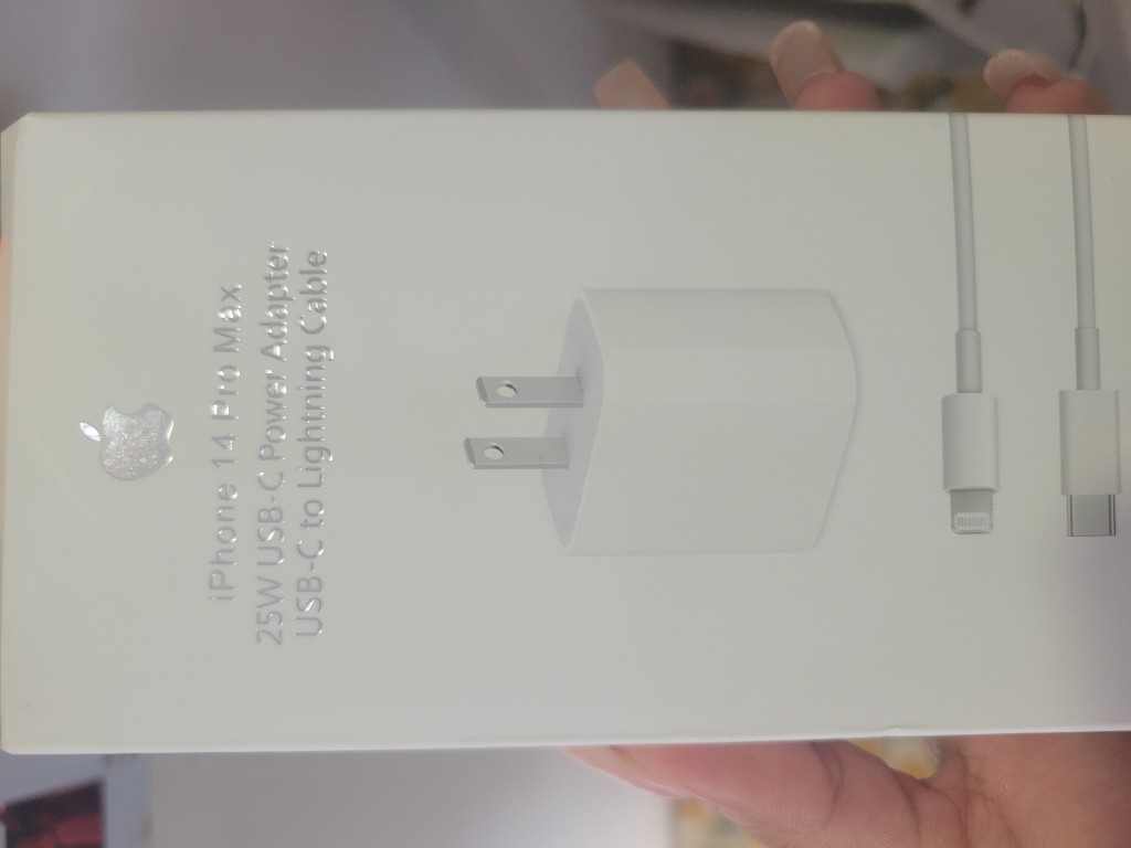 Apple cargador 25W blanco
