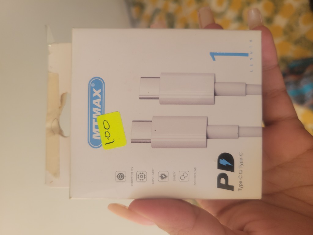 MTMAX cable blanco USB-C
