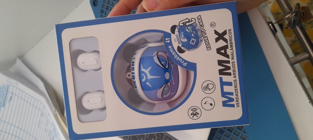 MTMAX audifonos inalambricos azul