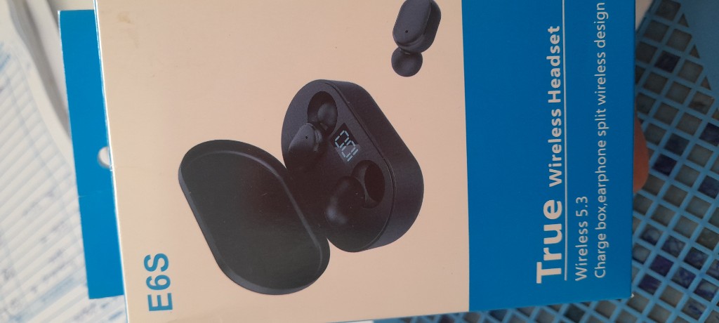 E6S audifonos inalámbricos negros