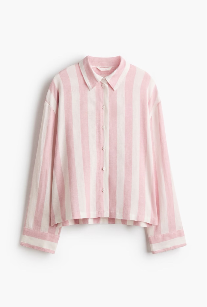 Pink Striped Button-Down Shirt
