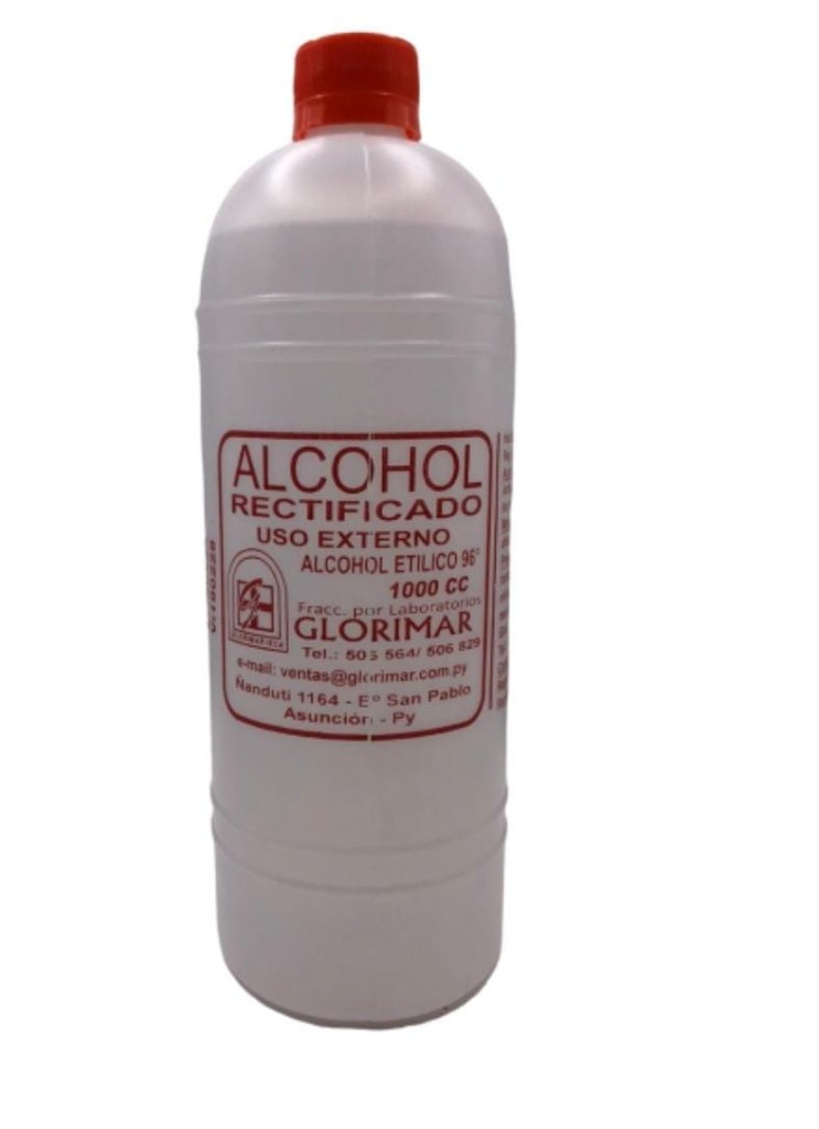 Alcohol rectificado 1000cc