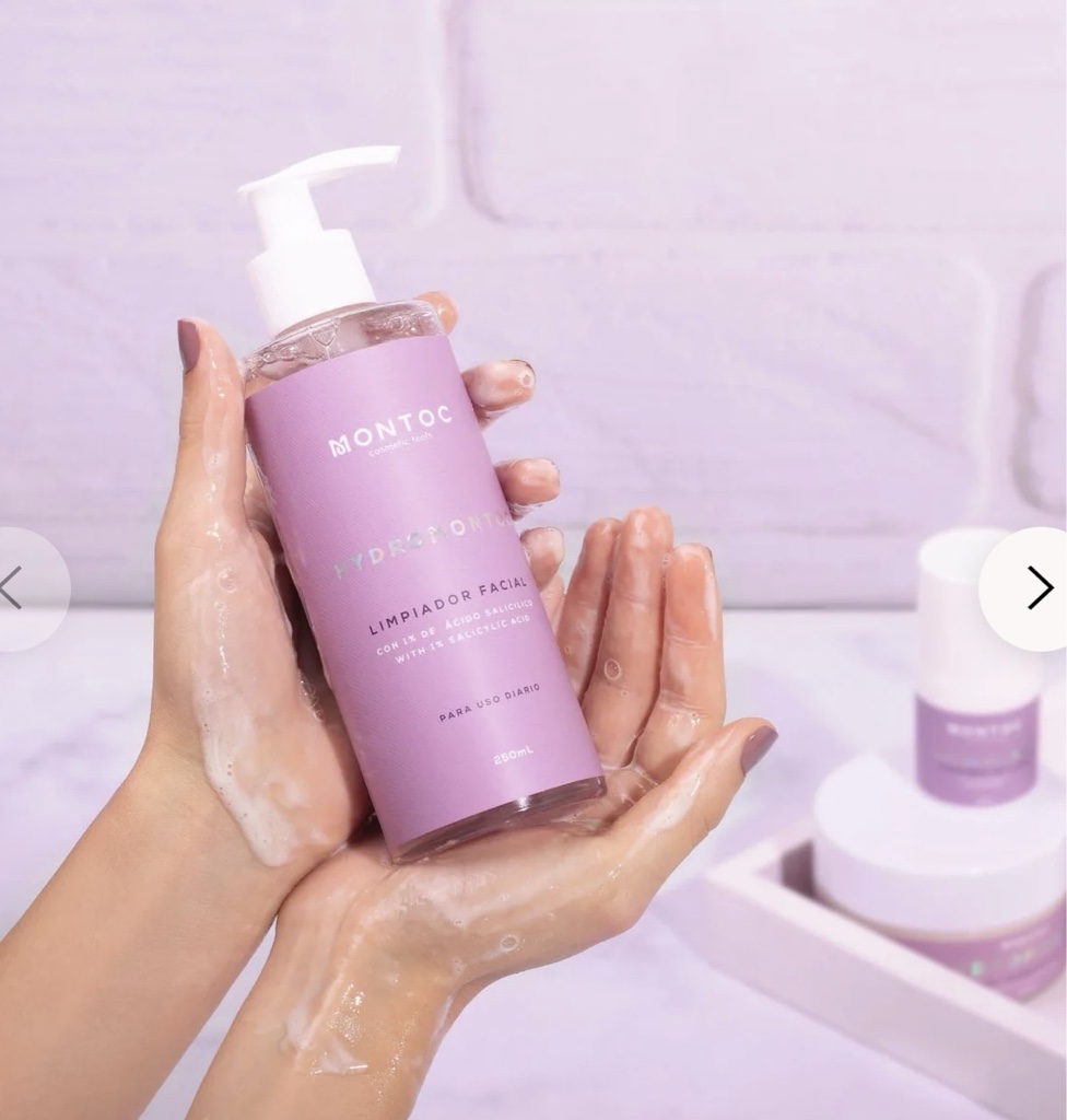 Montoc limpiador facial rosa