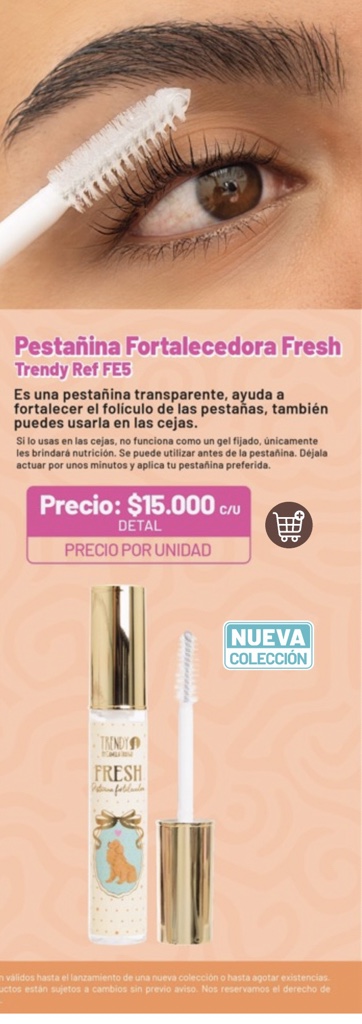 Pestañina fortalecedora Transparente Trendy