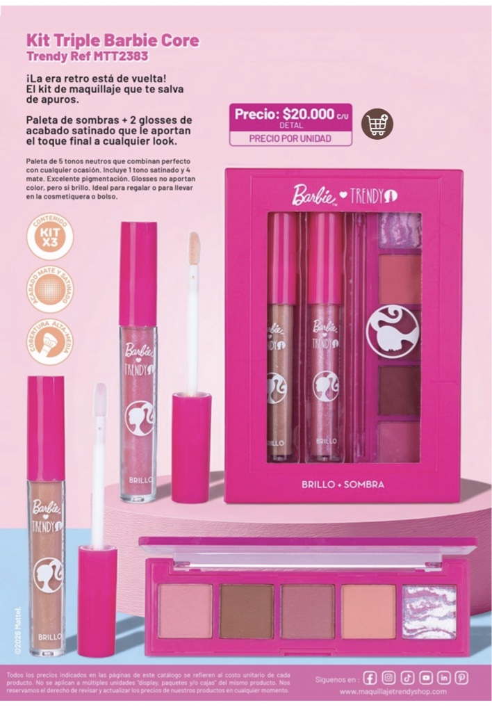 Kit Barbie Triple Core