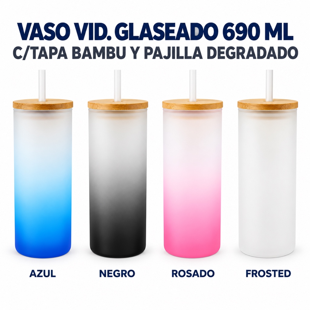 VASO VID FROSTED PERSONALIZADO