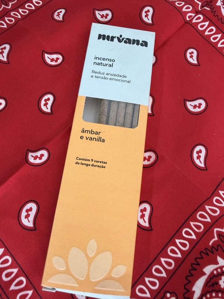 Nirvana Incenso Âmbar e Baunilha
