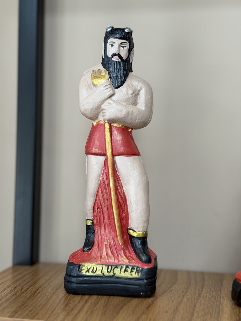 Exu Lucifer Gesso - 21 cm