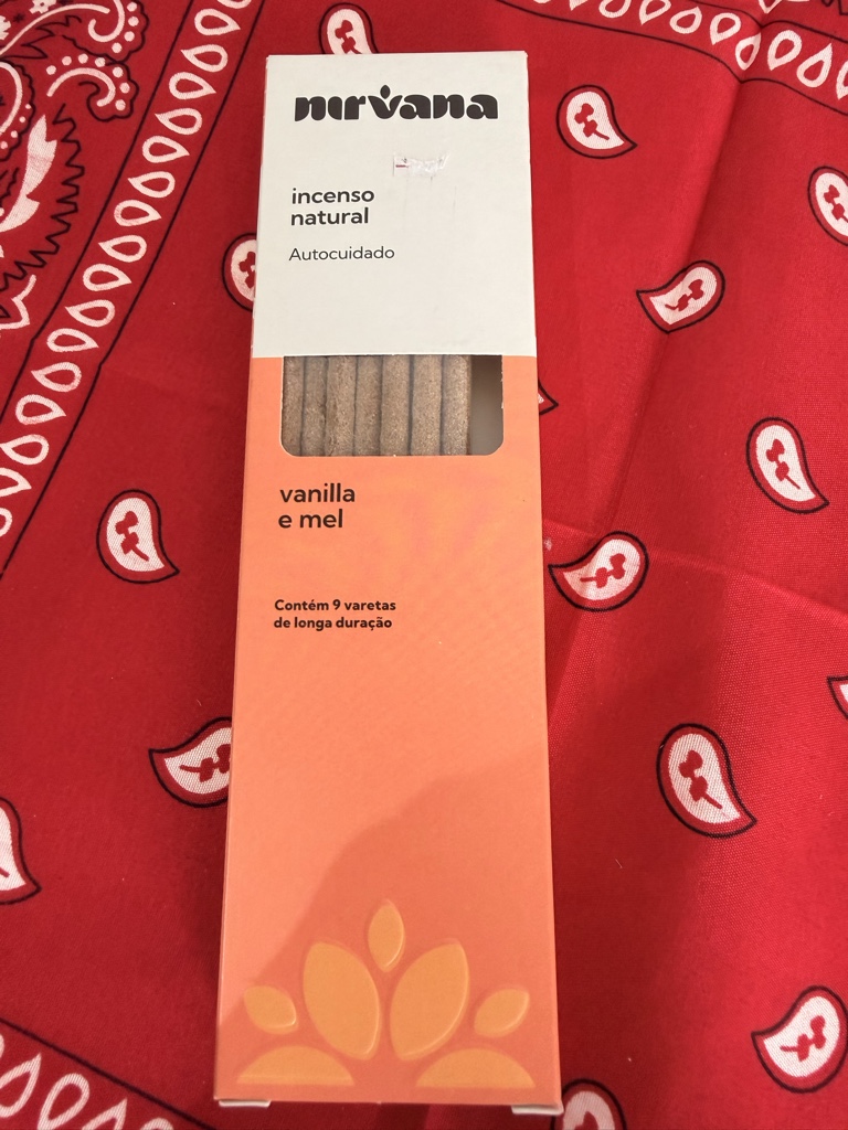 Nirvana Incenso Natural Baunilha e Mel