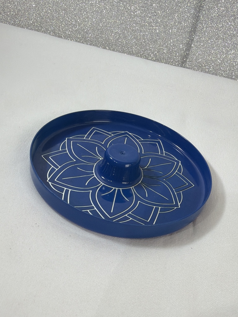 Incensário azul mandala