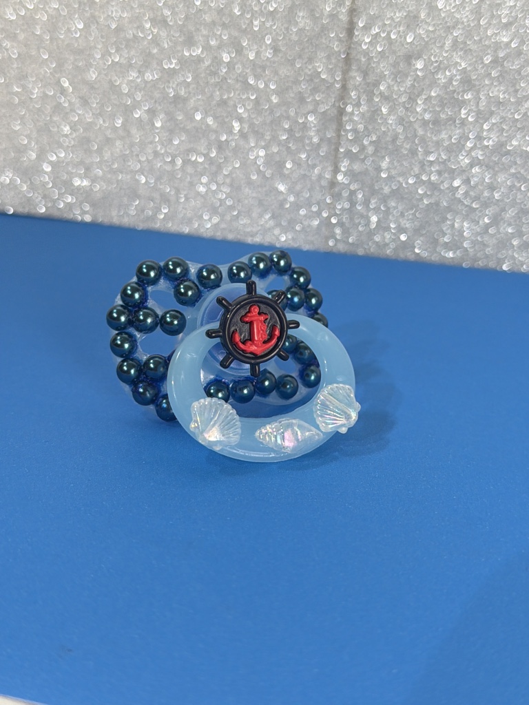 Chupeta azul ancora