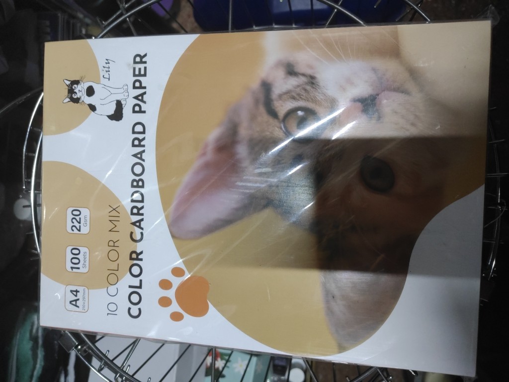 papel cartulina colores A4 220g